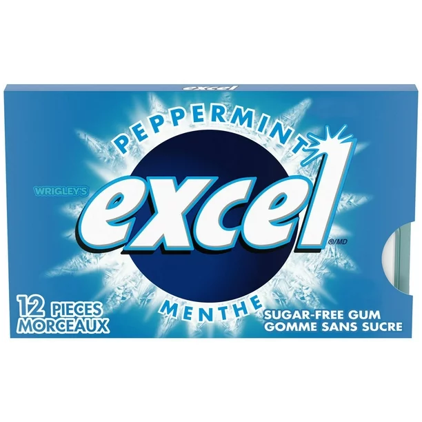 64. Excel Peppeermint Sugar free dark blue