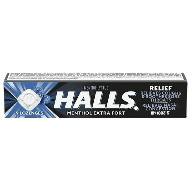 72. Halls no sugar blacxk